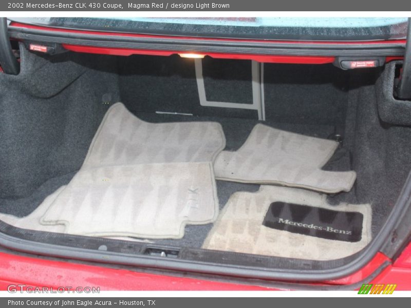 Magma Red / designo Light Brown 2002 Mercedes-Benz CLK 430 Coupe