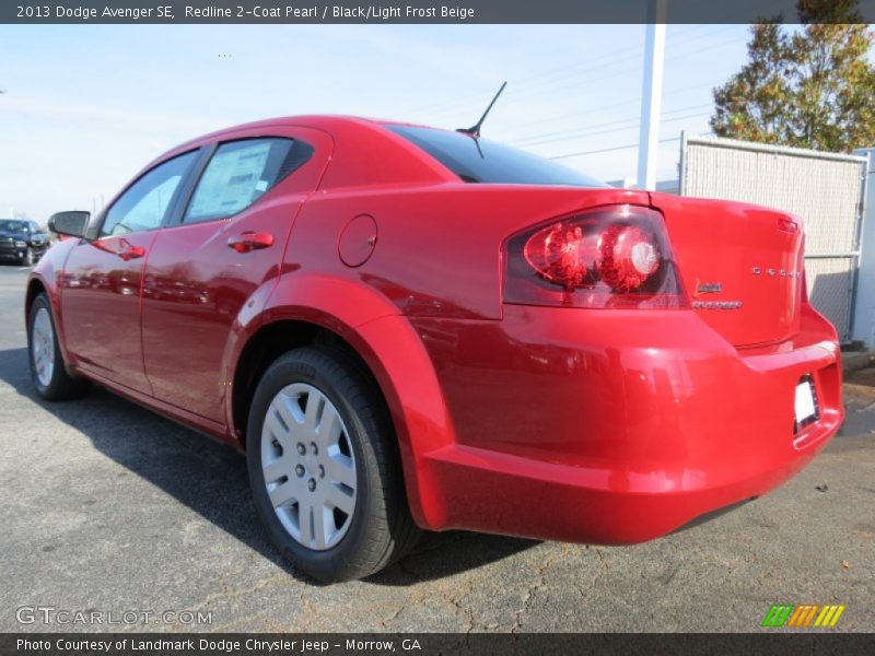 Redline 2-Coat Pearl / Black/Light Frost Beige 2013 Dodge Avenger SE
