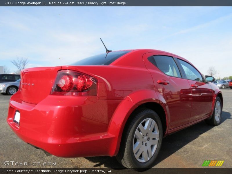 Redline 2-Coat Pearl / Black/Light Frost Beige 2013 Dodge Avenger SE