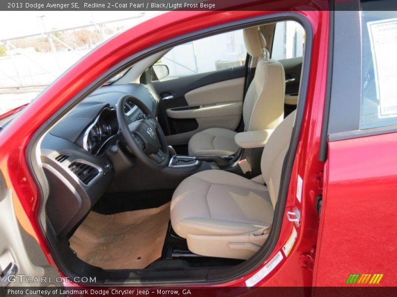 Redline 2-Coat Pearl / Black/Light Frost Beige 2013 Dodge Avenger SE