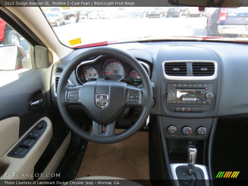 Redline 2-Coat Pearl / Black/Light Frost Beige 2013 Dodge Avenger SE