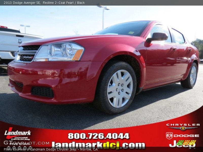 Redline 2-Coat Pearl / Black 2013 Dodge Avenger SE
