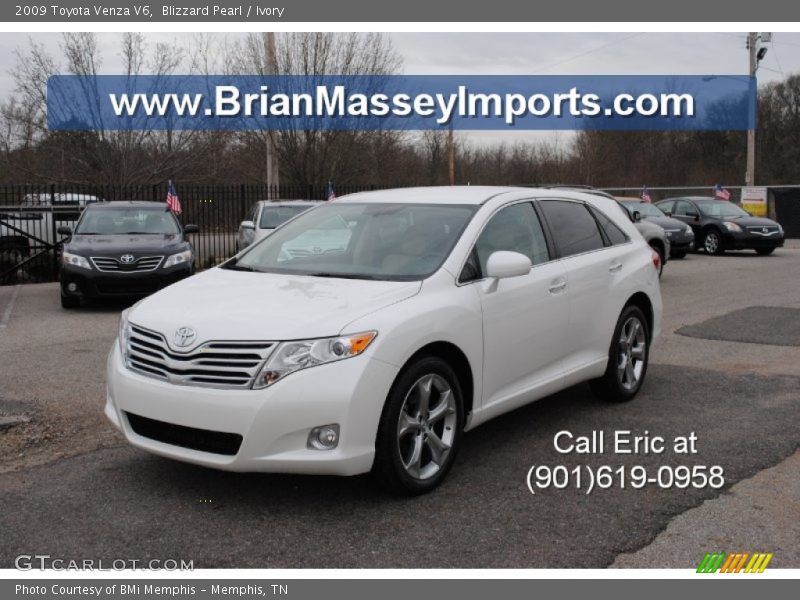 Blizzard Pearl / Ivory 2009 Toyota Venza V6