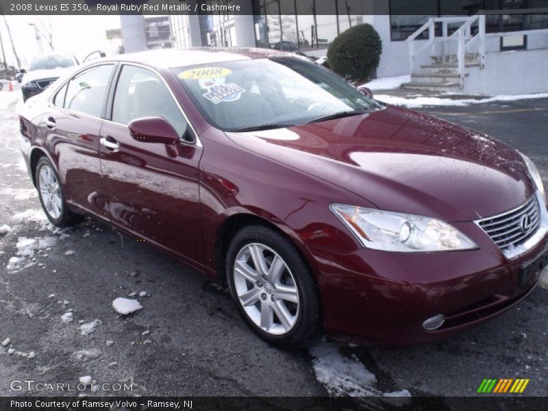 Royal Ruby Red Metallic / Cashmere 2008 Lexus ES 350