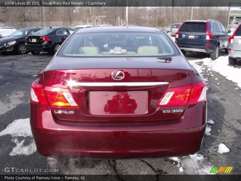 Royal Ruby Red Metallic / Cashmere 2008 Lexus ES 350