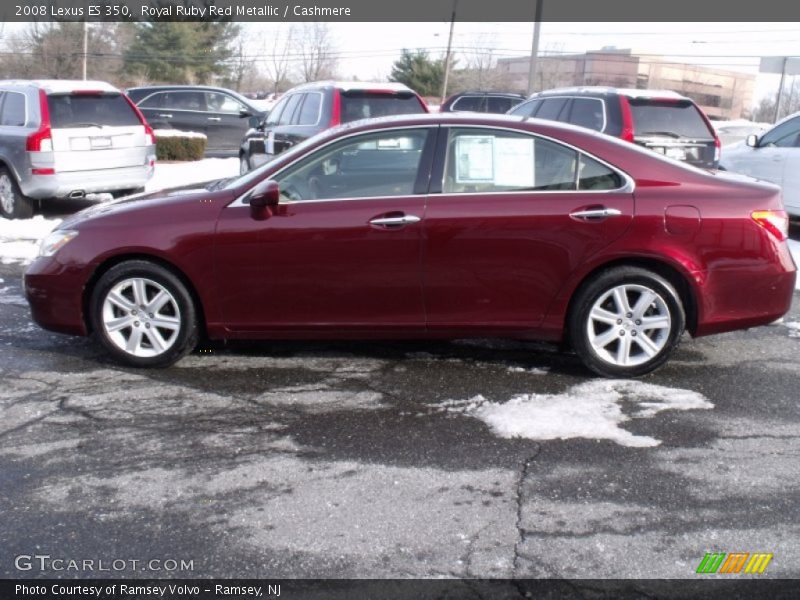 Royal Ruby Red Metallic / Cashmere 2008 Lexus ES 350