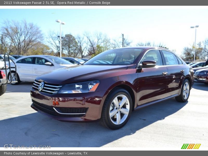 Opera Red Metallic / Cornsilk Beige 2013 Volkswagen Passat 2.5L SE