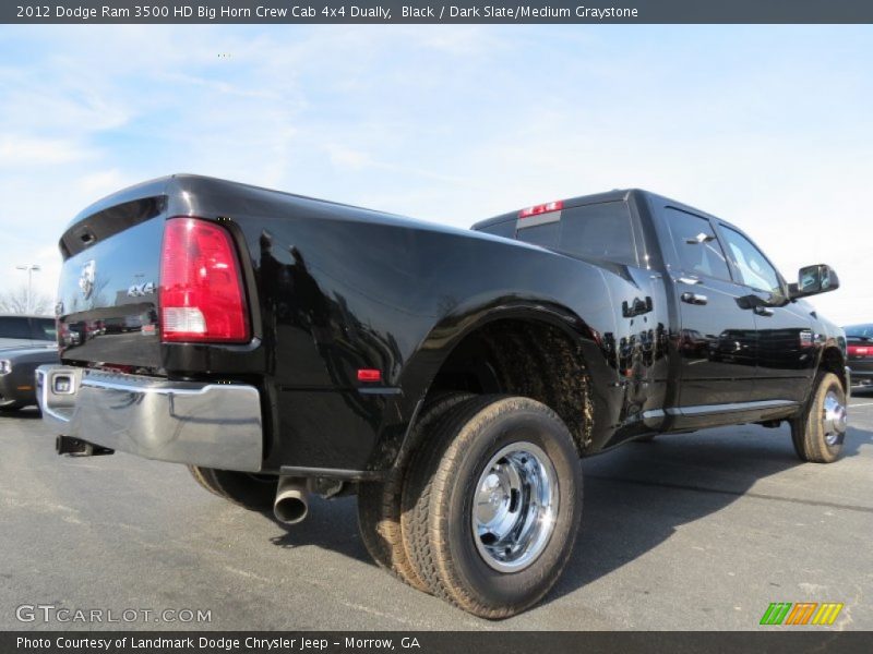 Black / Dark Slate/Medium Graystone 2012 Dodge Ram 3500 HD Big Horn Crew Cab 4x4 Dually
