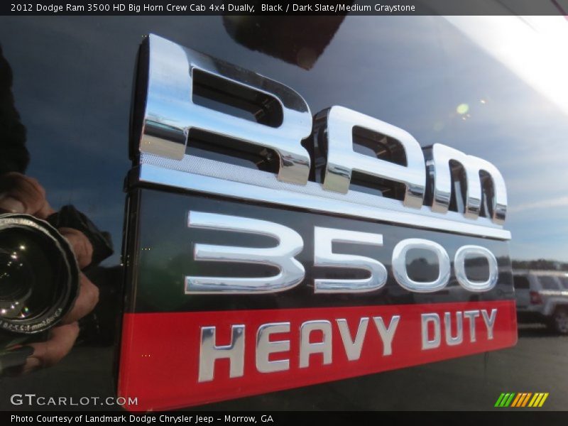 Black / Dark Slate/Medium Graystone 2012 Dodge Ram 3500 HD Big Horn Crew Cab 4x4 Dually