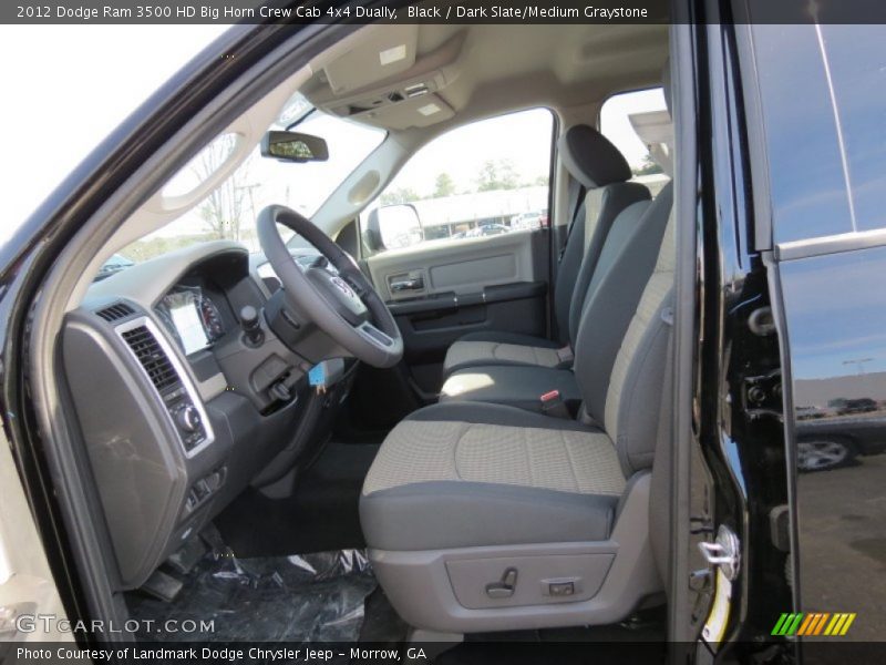Black / Dark Slate/Medium Graystone 2012 Dodge Ram 3500 HD Big Horn Crew Cab 4x4 Dually