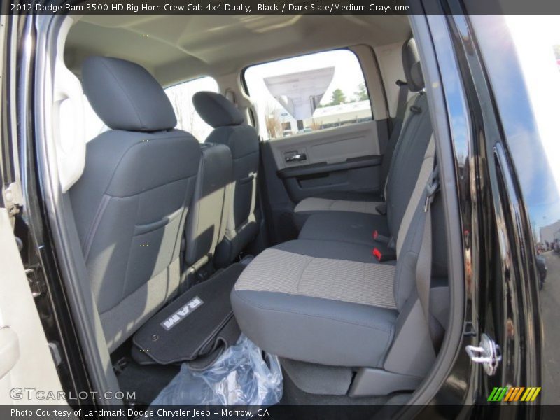 Black / Dark Slate/Medium Graystone 2012 Dodge Ram 3500 HD Big Horn Crew Cab 4x4 Dually