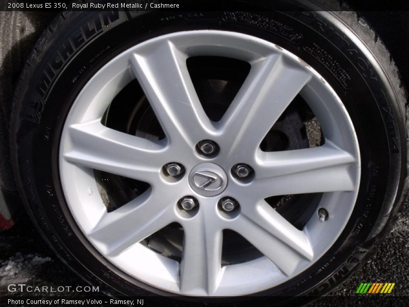 Royal Ruby Red Metallic / Cashmere 2008 Lexus ES 350