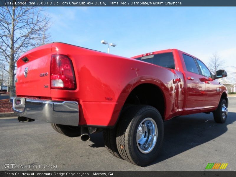 Flame Red / Dark Slate/Medium Graystone 2012 Dodge Ram 3500 HD Big Horn Crew Cab 4x4 Dually