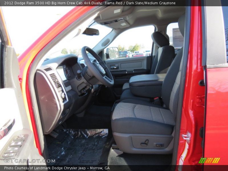 Flame Red / Dark Slate/Medium Graystone 2012 Dodge Ram 3500 HD Big Horn Crew Cab 4x4 Dually