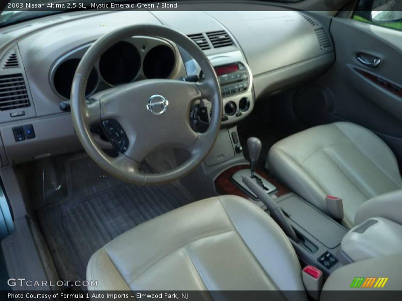 Mystic Emerald Green / Blond 2003 Nissan Altima 2.5 SL