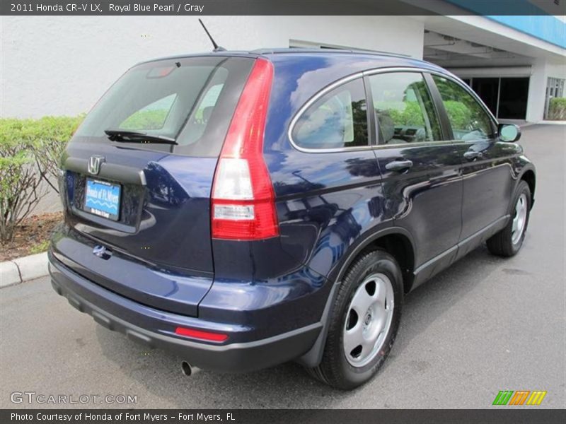 Royal Blue Pearl / Gray 2011 Honda CR-V LX