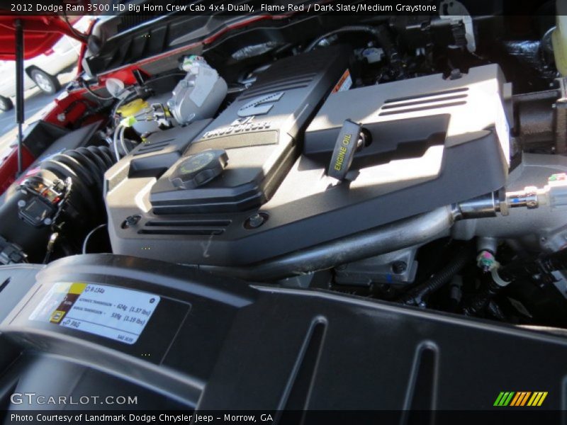 Flame Red / Dark Slate/Medium Graystone 2012 Dodge Ram 3500 HD Big Horn Crew Cab 4x4 Dually