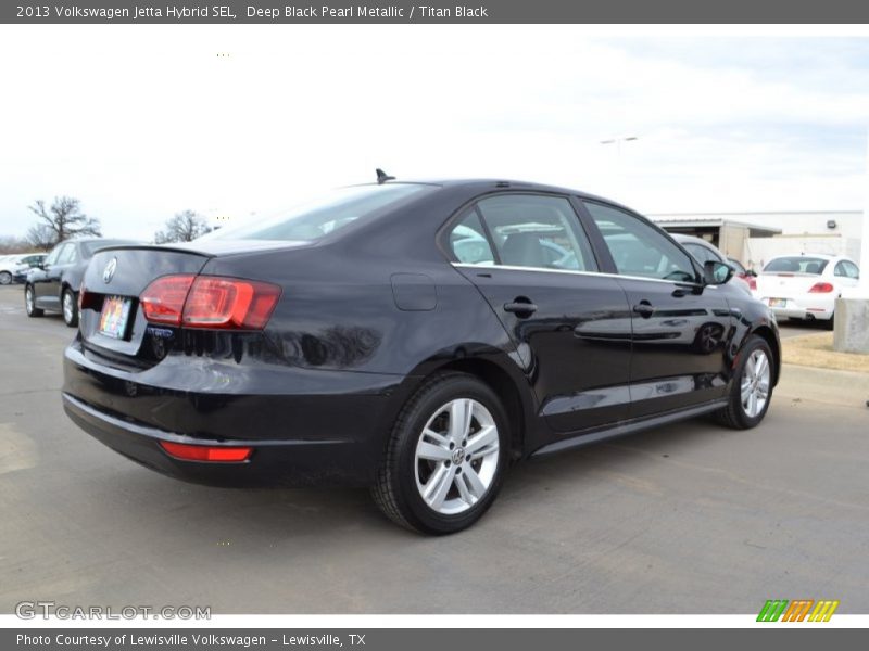 Deep Black Pearl Metallic / Titan Black 2013 Volkswagen Jetta Hybrid SEL