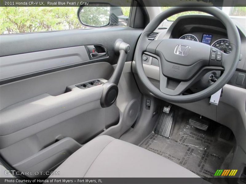 Royal Blue Pearl / Gray 2011 Honda CR-V LX