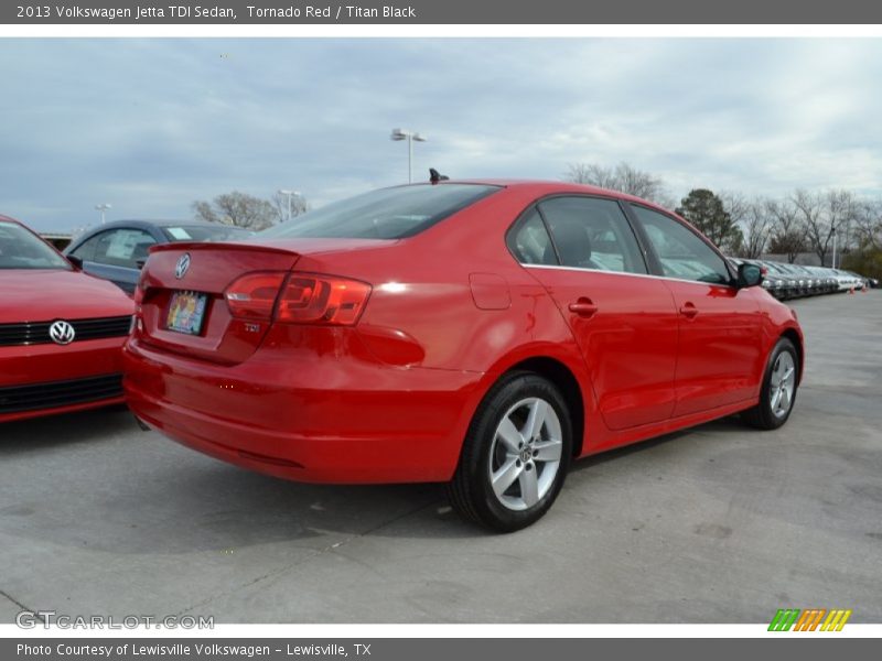 Tornado Red / Titan Black 2013 Volkswagen Jetta TDI Sedan