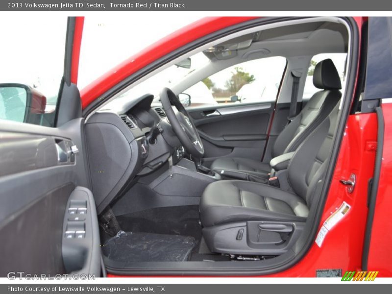 Tornado Red / Titan Black 2013 Volkswagen Jetta TDI Sedan
