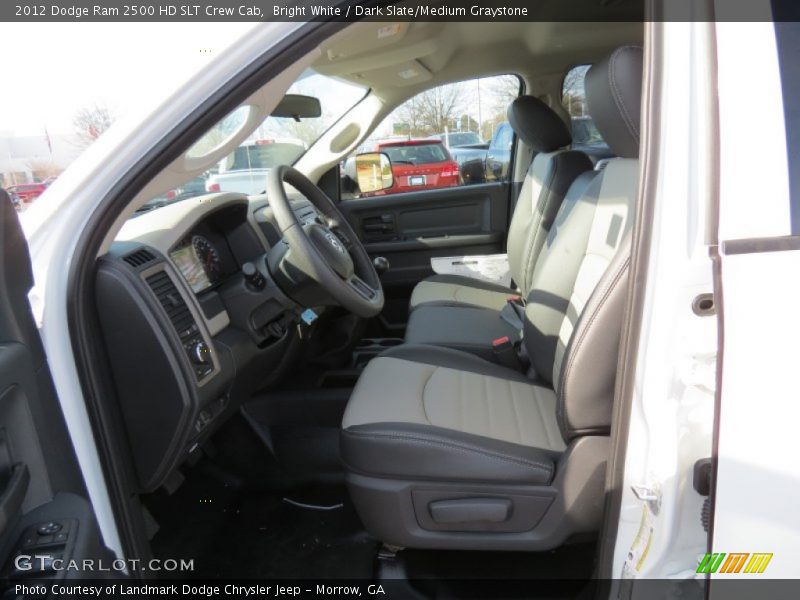 Bright White / Dark Slate/Medium Graystone 2012 Dodge Ram 2500 HD SLT Crew Cab