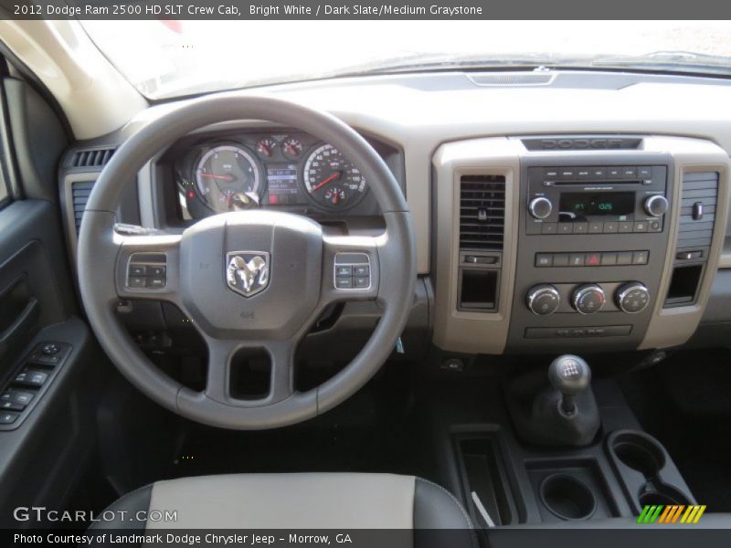 Bright White / Dark Slate/Medium Graystone 2012 Dodge Ram 2500 HD SLT Crew Cab