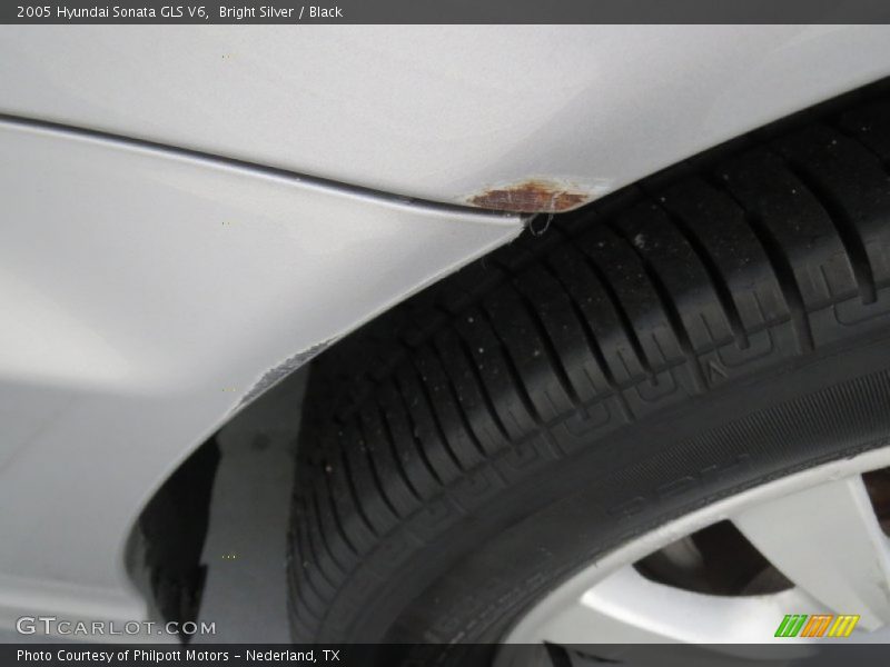 Bright Silver / Black 2005 Hyundai Sonata GLS V6