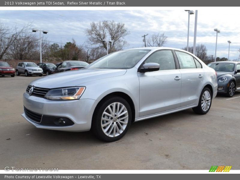 Reflex Silver Metallic / Titan Black 2013 Volkswagen Jetta TDI Sedan