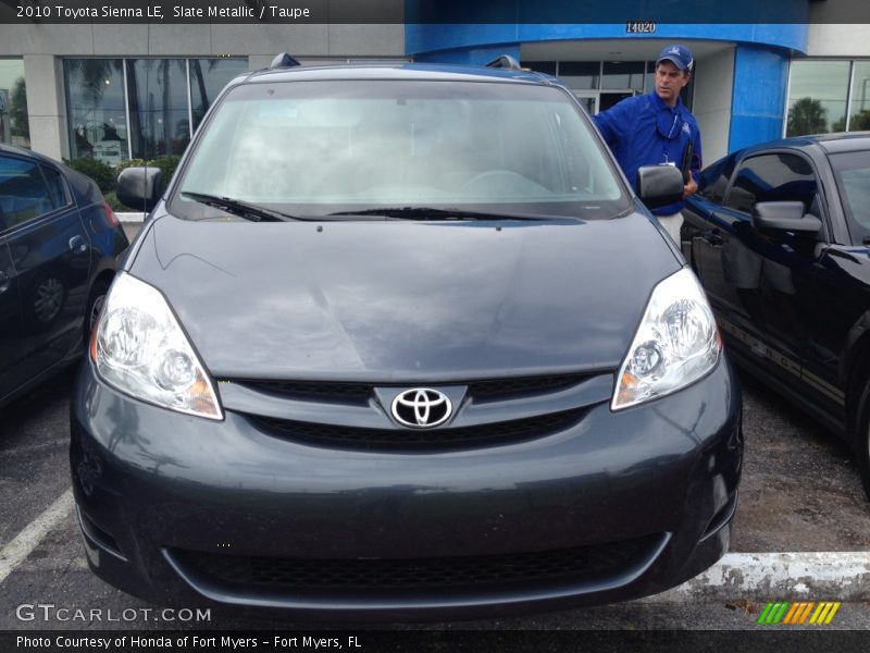 Slate Metallic / Taupe 2010 Toyota Sienna LE