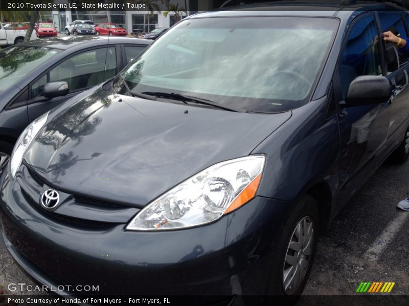 Slate Metallic / Taupe 2010 Toyota Sienna LE