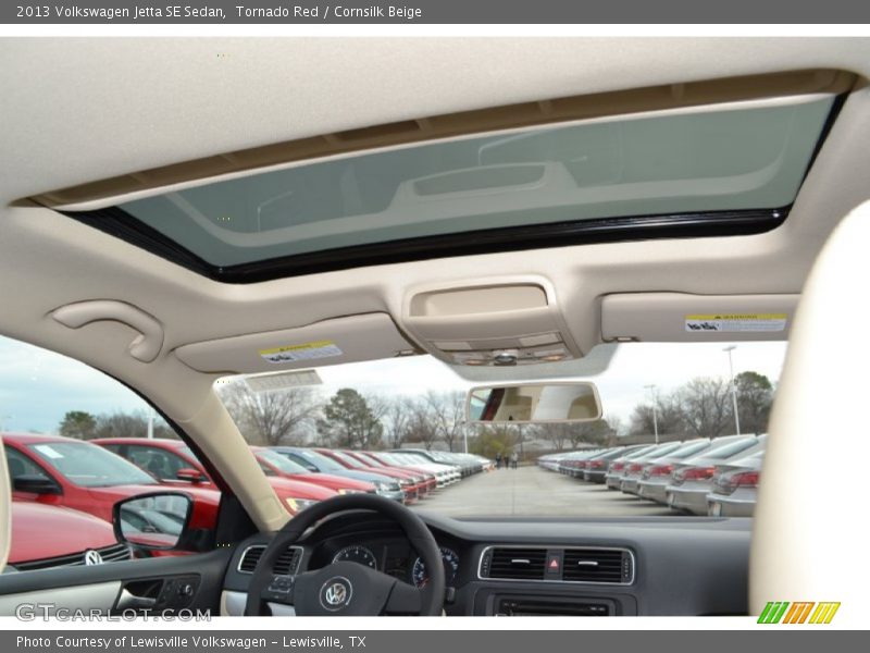 Tornado Red / Cornsilk Beige 2013 Volkswagen Jetta SE Sedan