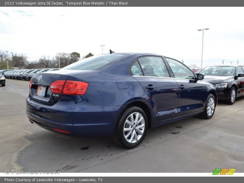 Tempest Blue Metallic / Titan Black 2013 Volkswagen Jetta SE Sedan