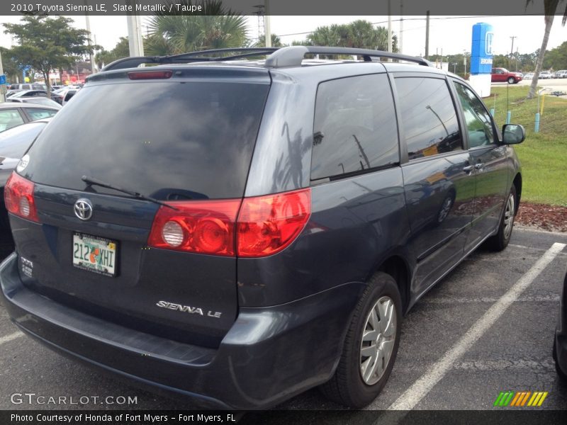 Slate Metallic / Taupe 2010 Toyota Sienna LE