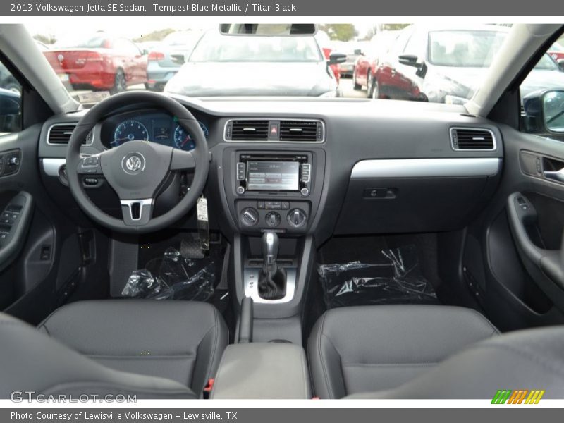 Tempest Blue Metallic / Titan Black 2013 Volkswagen Jetta SE Sedan