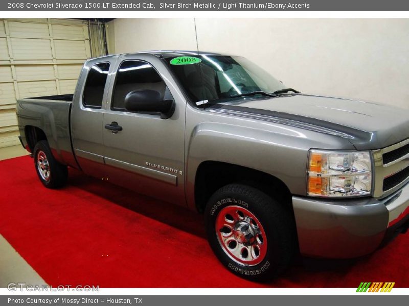 Silver Birch Metallic / Light Titanium/Ebony Accents 2008 Chevrolet Silverado 1500 LT Extended Cab
