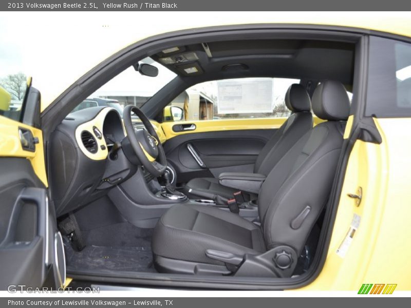 Yellow Rush / Titan Black 2013 Volkswagen Beetle 2.5L