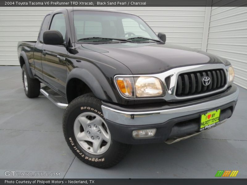 Black Sand Pearl / Charcoal 2004 Toyota Tacoma V6 PreRunner TRD Xtracab
