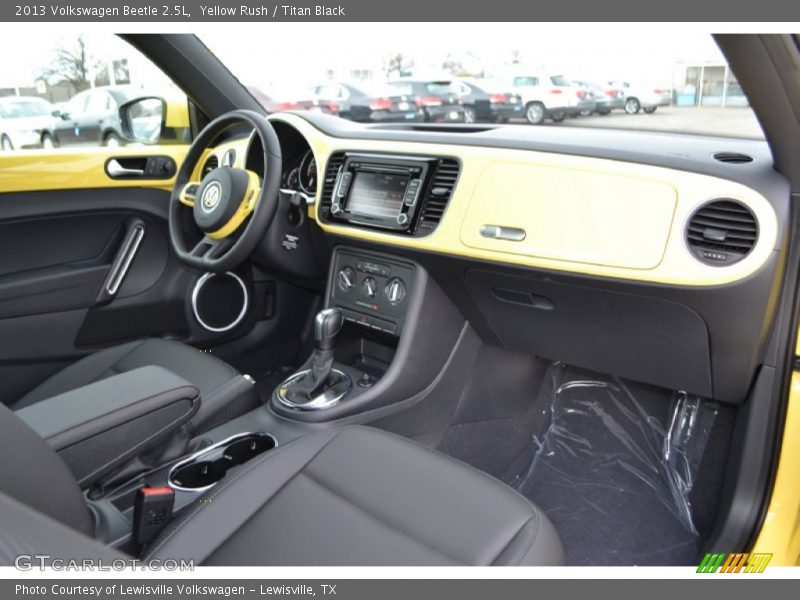 Yellow Rush / Titan Black 2013 Volkswagen Beetle 2.5L