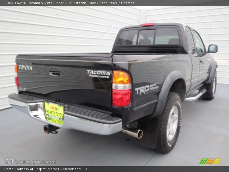 Black Sand Pearl / Charcoal 2004 Toyota Tacoma V6 PreRunner TRD Xtracab