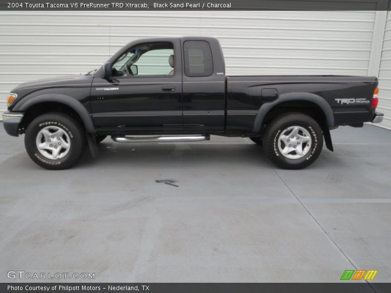 Black Sand Pearl / Charcoal 2004 Toyota Tacoma V6 PreRunner TRD Xtracab