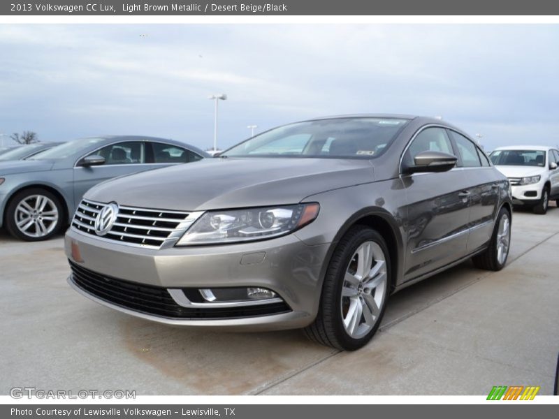 Light Brown Metallic / Desert Beige/Black 2013 Volkswagen CC Lux