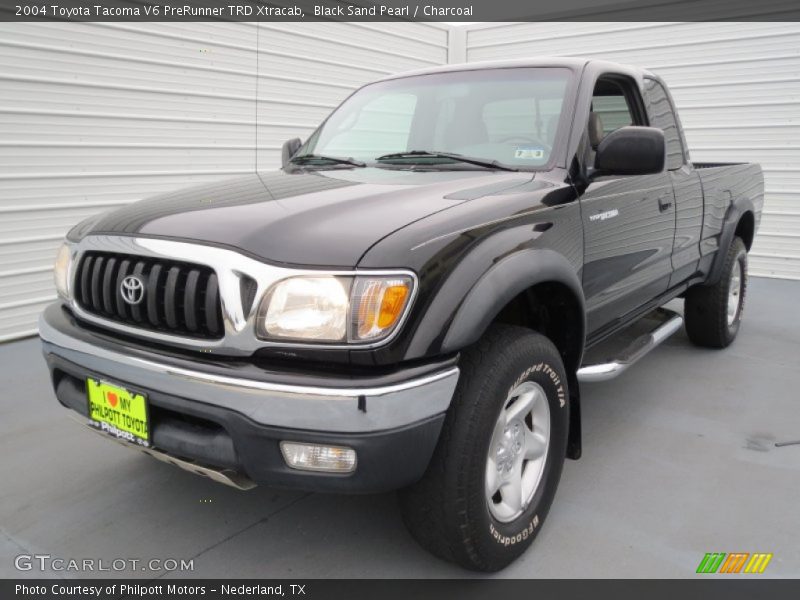 Black Sand Pearl / Charcoal 2004 Toyota Tacoma V6 PreRunner TRD Xtracab