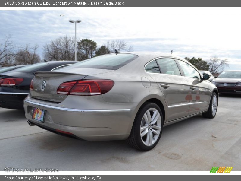 Light Brown Metallic / Desert Beige/Black 2013 Volkswagen CC Lux
