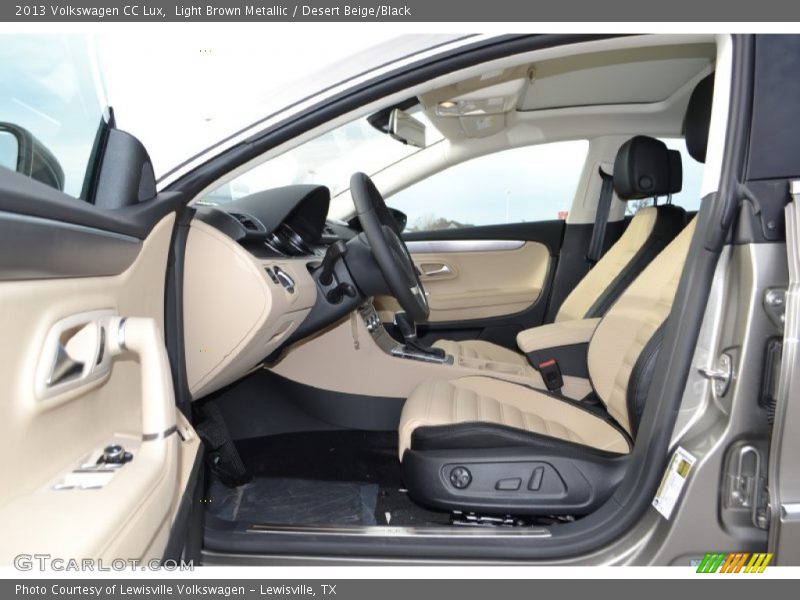 Light Brown Metallic / Desert Beige/Black 2013 Volkswagen CC Lux