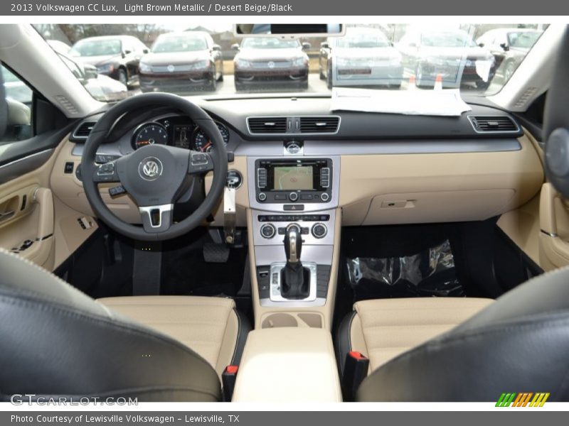 Light Brown Metallic / Desert Beige/Black 2013 Volkswagen CC Lux