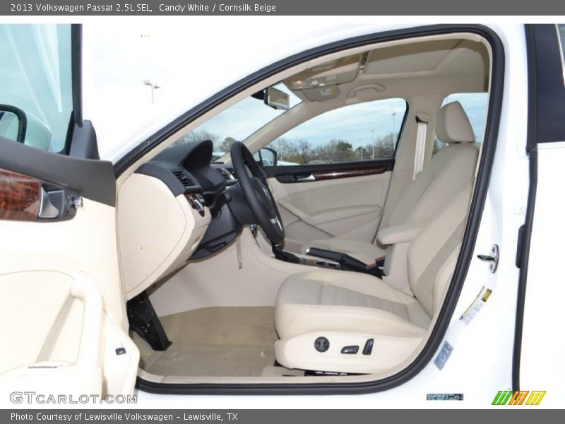 Candy White / Cornsilk Beige 2013 Volkswagen Passat 2.5L SEL