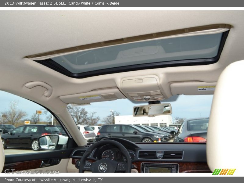 Candy White / Cornsilk Beige 2013 Volkswagen Passat 2.5L SEL
