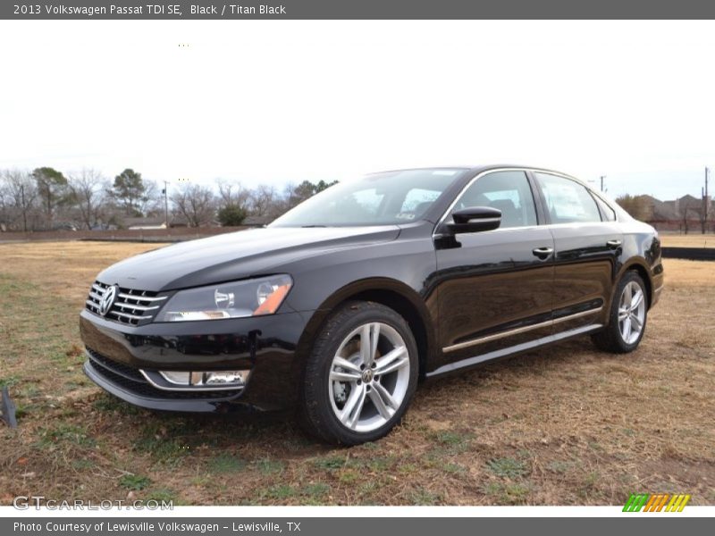 Black / Titan Black 2013 Volkswagen Passat TDI SE