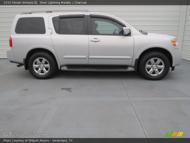 Silver Lightning Metallic / Charcoal 2010 Nissan Armada SE